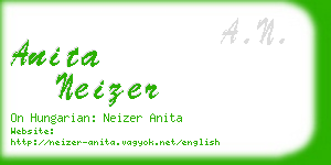 anita neizer business card